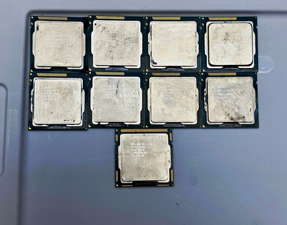 Intel Core i5 and i3 LGA 1155 / LGA 1156 CPU Lot (9 Pieces)